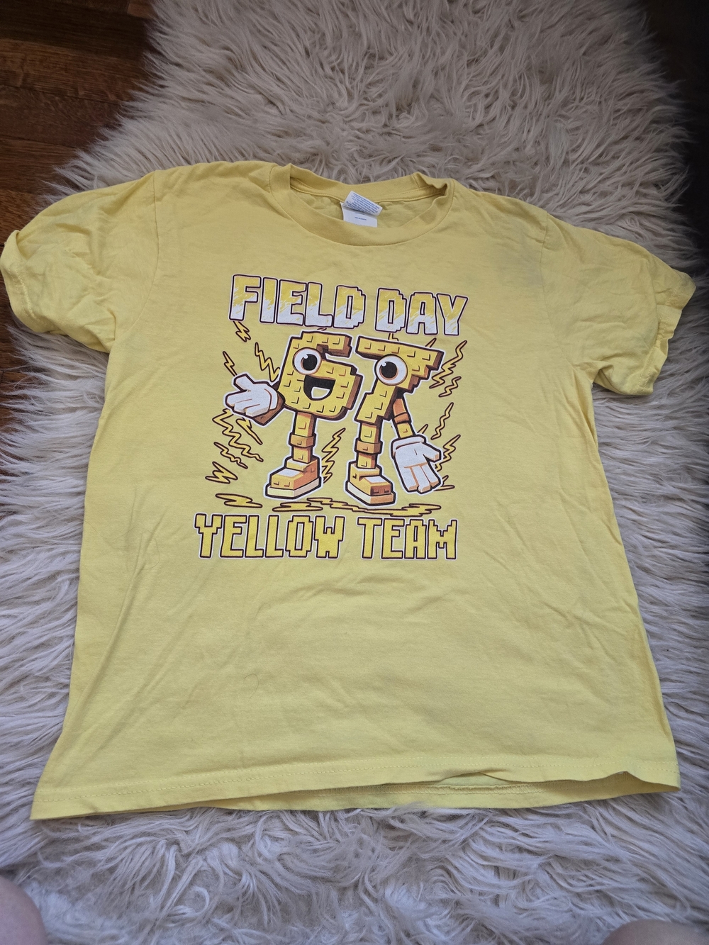 Port and Company Yellow "Field Day" Graphic Tee for Kids